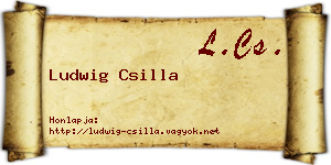 Ludwig Csilla névjegykártya
