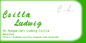 csilla ludwig business card